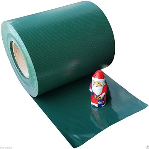 140m Sichtschutzstreifen grün RAL 6005, Materialstärke ca. 0,7 kg/m², incl. 80 Kunststoff-Clips, Rollenbreite 19cm, Sichtschutz, Zaun, Windschutz, Lärmschutz, blickdicht, für Gartenzäune, Ein- oder Doppelstabmatten-Zäune mit Maschenhöhe 20 cm, Markenware in bewährter M&G Techno®-Qualität