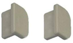 Liedeco Endkappe, Vorhangschiene 150S, 2 STK Weiss