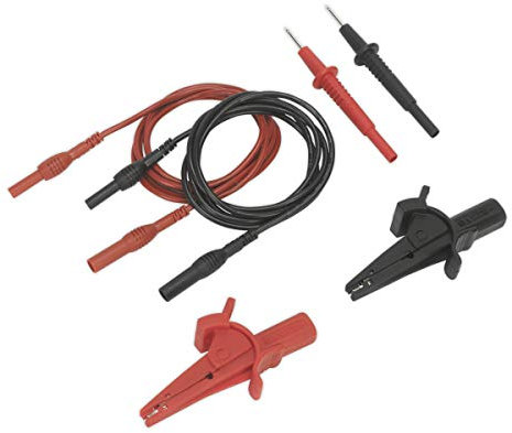 Sealey Taya Automotive Test Plomb Pince Crocodile Lot de 6