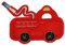 große Feuerwehr 9,5 cm * 7 cm Bügelbild Feuerwehren Auto rot Aufnäher Applikation Wasser Rettung