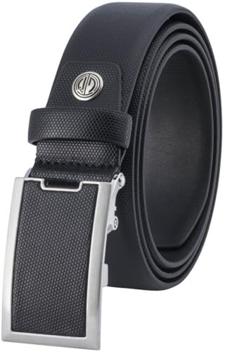 LINDENMANN Gürtel Herren Vollledergürtel aus Rindleder, 33 mm breit und 3,6 mm stark, kürzbar, Gürtel Herren Automatik, schwarz, Farbe/Color:schwarz, Size:120