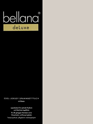 bellana® Deluxe Spannbetttuch für Wasserbetten und Boxspringbetten, 140-160 x 200-220 cm, Taupe