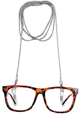 UEETEK Edelstahl Snake Brillen Kette Sonnenbrillen Kette Lesen Brille Halter