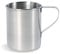 Tatonka Edelstahl-Becher Mug S (250 ml) - Einwandiger Trinkbecher mit 0,25l Volumen, Griff und Volumenskalierung - Lebensmittelecht, unzerbrechlich, schadstofffrei - Ø 7,5 x 9 cm