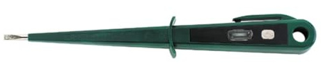 STAHLWILLE 10554 | EURO-Spannungsprüfer AC 100-250 V | Stromprüfer nach VDE-GS-Norm mit Kunststoffgriff und Clip