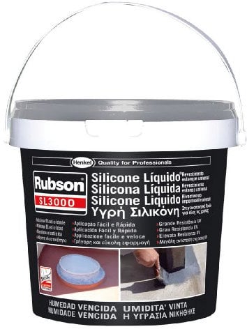 Henkel 32839-10 SL3000 Rubson, Silicone Liquido, 1 kg, Grigio