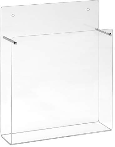Din A5 Wandprospekthalter im Hochformat aus Acrylglas