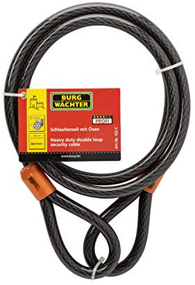 Burg-Wachter 15MMX2.1M BRAID STEEL CABLE 152C, Black, 15mm x 2.1m
