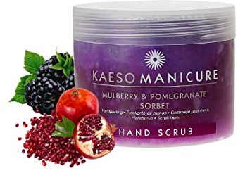 Kaeso Beauty Exfoliante de Manos Mora y Granada 450ml - Renueva, Suaviza e Hidrata con Vitamina C y E - Gel Exfoliante Rejuvenecedor - Piel Aterciopelada y Radiante - Antioxidante y Antimanchas