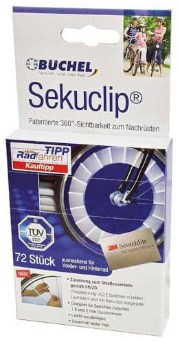 Büchel Radspeichenreflektoren Sekuclip Compact Set (72 Stck)