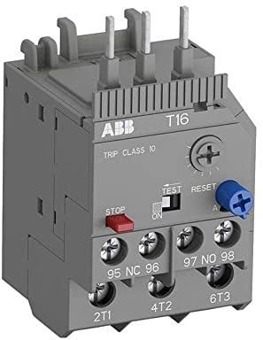 ABB Schutzrelais für thermische Überlastung Thermisches Überlastrelais, 3 1 Öffner / 1 Schließer, 600 V dc / 1,7 A