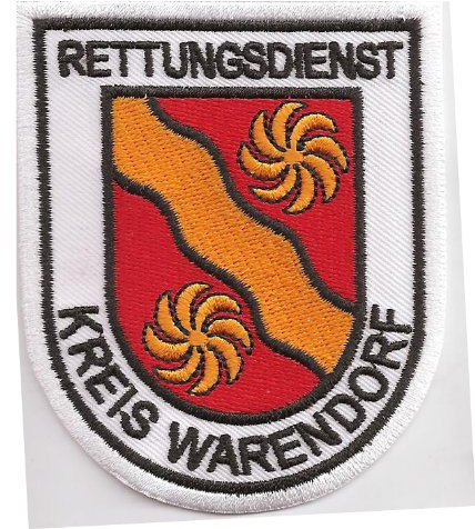 Rettung Rettungsdienst Kreis Warendorf Rotes Kreuz Abzeichen Aufnäher Patch