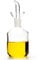 Classe Italy – Oliera Duna 125 ml, design moderno in vetro borosilicato, con tappo salvagoccia brevettato, per olio o aceto, senza BPA e piombo