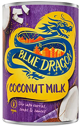 Blue Dragon Coconut Milk 400ml | Rich & Creamy | Stir Into Curries, Soups & Sauces | Suitable For Vegans