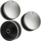 Lamona Genuine Oven Cooker Hob Switch Knobs (Silver / Black, Pack of 3)