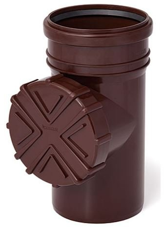 Brown 110mm Gutter Downpipe Leaf Guard Strainer Basket Filter Cleaner
