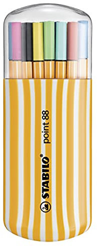 STABILO - Fineliner - point 88-20er Zebrui - mit 20 verschiedenen Farben
