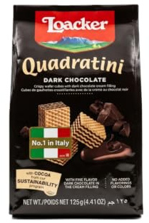 Loacker Quadratini Dark Chocolate 125g