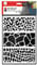 Marabu 0285000000010 - Art Stencil, Motivschablone für effektvolles Schablonieren auf Papier, Keilrahmen, Holz und Textilien, PVC - frei, lasergeschnitten, wiederverwendbar, DIN A4, Animal Print