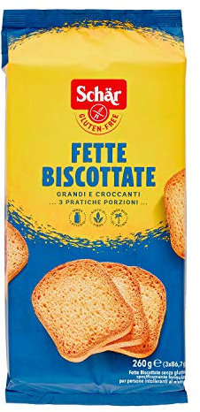 Dr. Schar Biscotes Pan Tostado sin Gluten, 260g