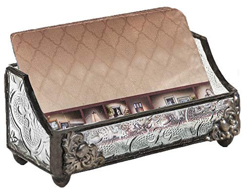 J Devlin CRD 104 Stained Glass Business Card Holder