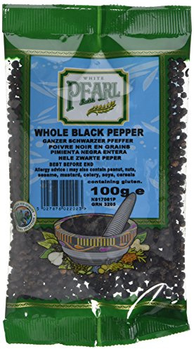 White Pearl Whole Black Pepper - Pack of 10 x 100g