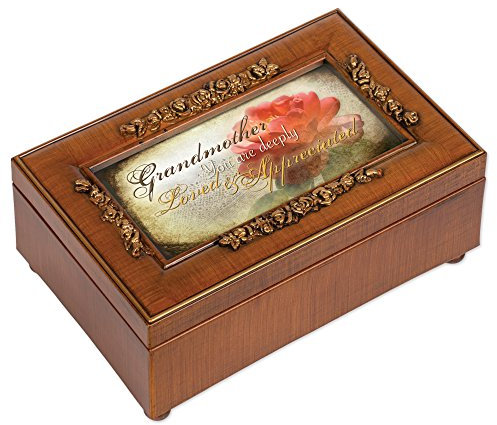 Cottage Garden Großmutter Holzmaserung Petite Rose Musik Box/Jewelry Box spielt Wonderful World