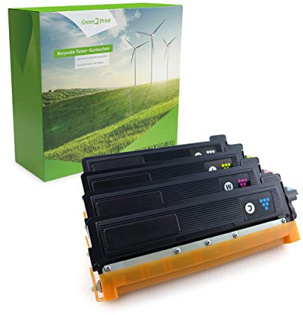 Green2Print Toner Toner-Set, 4 Kartuschen 1x 2200, 3X 1400 Seiten passend für Brother DCP9010CN, HL3040CN, HL3070CW, MFC9120CN, MFC9320CW