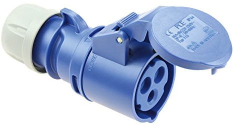 CEE Kupplung 16A; 3-polig 6h 230 V Starkstrom Kupplung Industriequalität PCE Camping Caravan