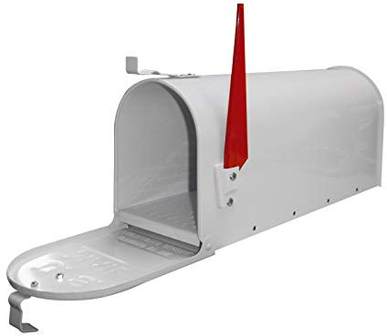 DEMA American Mailbox aus Stahl, Weiß