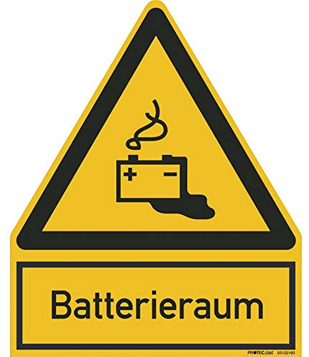 Protec.Class Pwzbr Warnzeichen Batterieraum Pwzbr