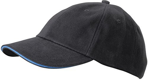 Myrtle Beach Klassisches Raver Sandwich Cap in Kontrastfarben MB6112, Farbe:Graphite/Aqua;Größe:One Size one size,Graphite/Aqua