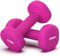 POWRX Neopren Hanteln Kurzhanteln 0,5kg Pink 2er Set I Hexagon, Gewichte, Kraftraining, Hantelset für Männer und Frauen, Fitness, Gewicht, Dumbbell, Weights, Dumbells dumbellset