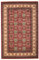 RugVista Kazak Simav Teppich, Mittelflor 200 x 300 cm, Rechteckiger Orientalischer, Oeko-Tex Standard 100, Polypropylene, Für Flur, Schlafzimmer, Küche, Wohnzimmer, Rot/Rost