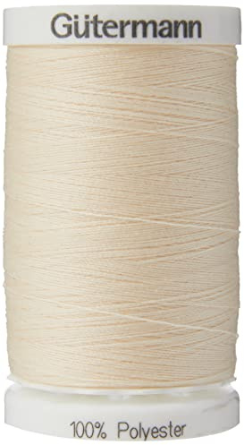 Gutermann Sew All Polyester Thread, 500Mtr, Cream (0414)