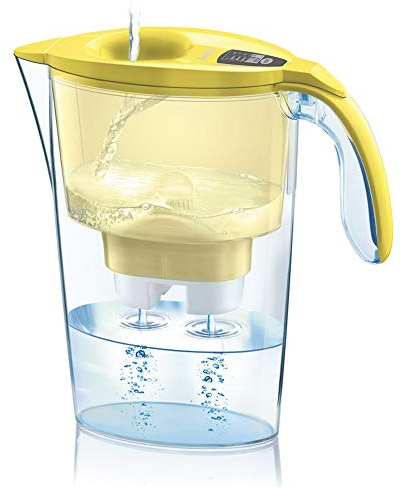 Laica Tischwasserfilter Stream Line J31-AA Gesamtfassungvermögen 2,30 L, Farbe gelb