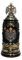 KING Chope de bière allemande Deutschland, or aigle poignée 0,6 litres