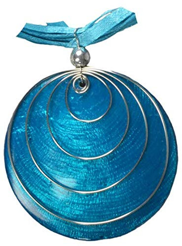 Hals-Kette mit Muschel-Anhänger Halsschmuck, viele Farben, Farbe:blau