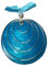 Hals-Kette mit Muschel-Anhänger Halsschmuck, viele Farben, Farbe:blau