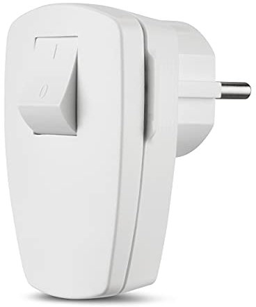 REV Winkelstecker, Stecker mit Schalter o. Kabel, max. 3680W, weiss