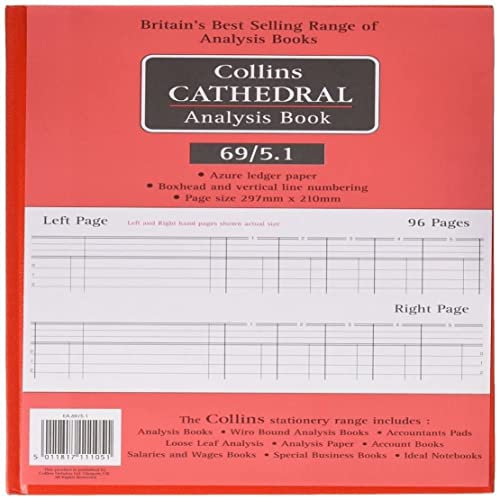 Collins 69/5.1 Cathedral Haushaltsbuch 69 (5 Finanzspalten, 96 Seiten, DIN A5)
