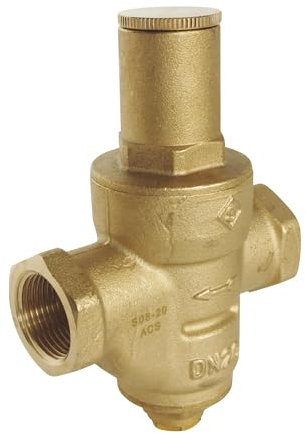 SOMATHERM FOR YOU - Membran-Druckminderer - Doppel weibliche 20/27 - Unter Manometer auf der Unterseite - Einstellen der Ausgangsdruck von der Taste 6 Seiten - Maximaler Eingangsdruck: 20 bar