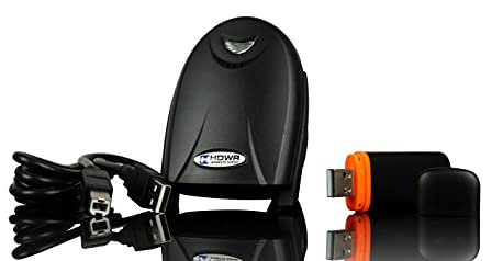 Kabelloser Barcode Scanner HD21 HDWR mit USB-Kabel für 1D-Code, kompaktes, praktisches, manuelles Strichcode-Lesegerät, schnelles und präzises Scannen