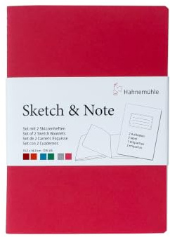 Hahnemühle Sketch & Note, Red Bundle, DIN A6, 125g/m², 20 Blatt