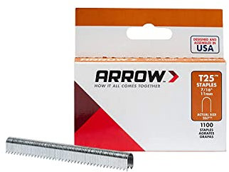 Arrow 160841 T25 Boîte de 1000 Agrafes 11 mm pour câble ø 6 mm