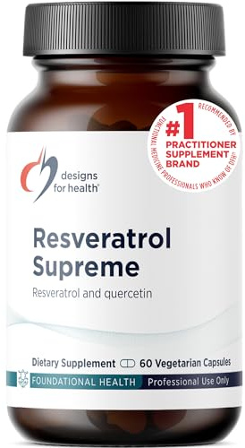 Designs for Health Resveratrol Supreme, Trans Resveratrol, 60 Capsules