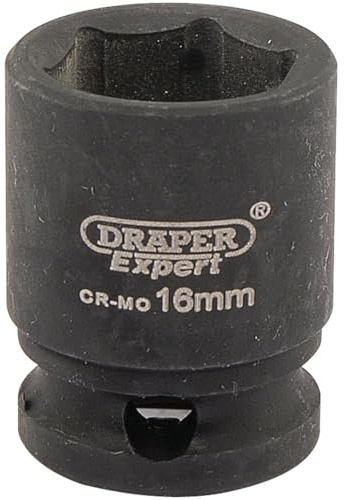 Draper 06876 expert 16mm 3/8 square drive hi-torq® 6 point impact socket