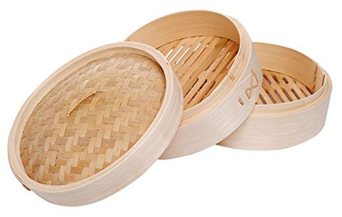Kaufgut S.P.A. Dampfgarer, Bambus, 25,5 cm, 070983, 26 cm