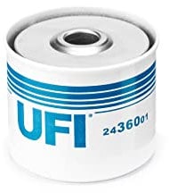 UFI Filters, Filtro Gasolio 24.360.01, Filtro Carburante per Ricambio, Adatto ad Mezzi Agricoli, Applicabile su Diversi Modelli come Ahlmann, Albaret, Allen Grove e Atlas Copco