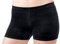 Fischer 7713 Samtshorty Mädchen Gymnastik Turn Shorts in glatter Samt Optik, Ökotex 100 Zertifiziert, Größe: 164, Farbe: Schwarz